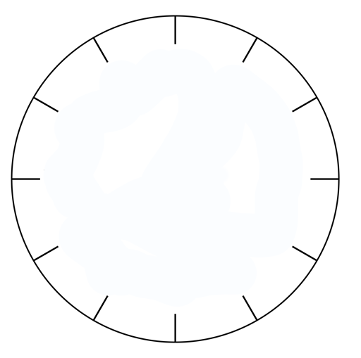 clock with no numbers